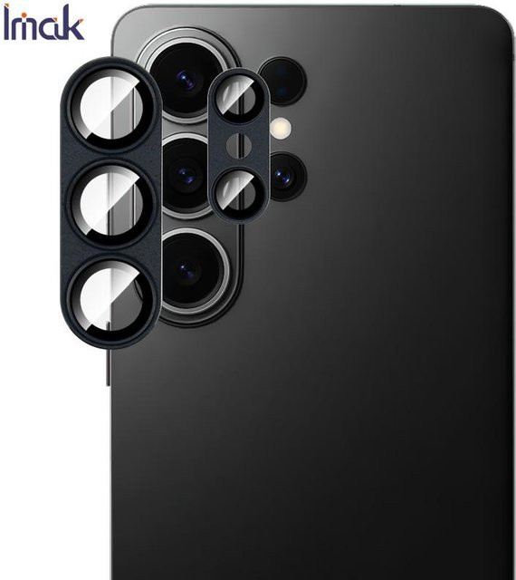 IMAK Metal Armor Premium Kameraschutz aus Glas für Samsung Galaxy S26 Ultra Plus 5G in Schwarz - Bild 1