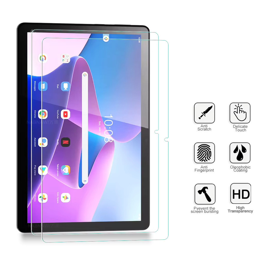 2 Stück HD-Displayschutzfolie aus gehärtetem Glas für Lenovo Tab M10 3. Generation 10.1 TB-328XU TB-328FU, transparent - Bild 2