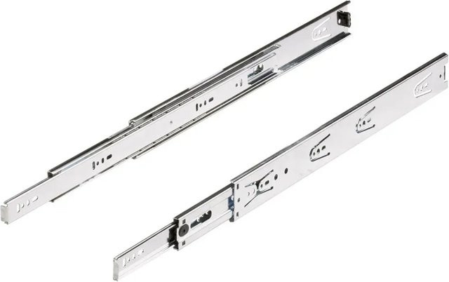 Hettich Kugelpräzisionsvollauszug aus Stahl in Chrom, Länge: 450 mm - Bild 1