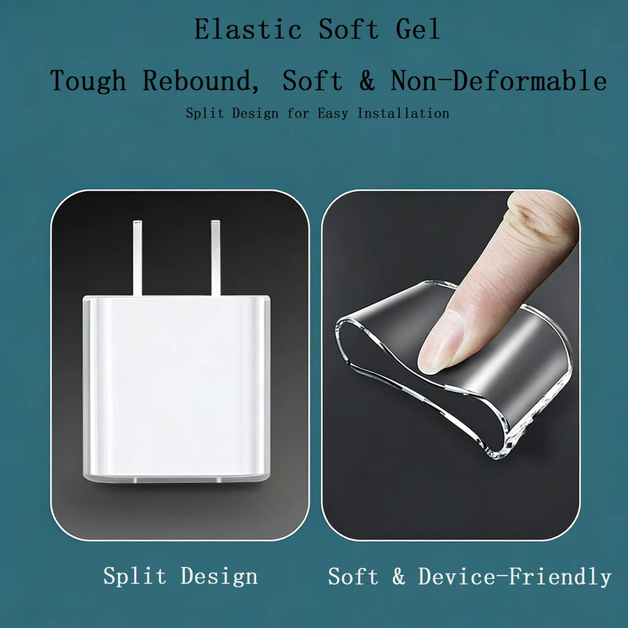 Transparente Schutzhülle für iPhone-Ladegeräte und Schnellladeköpfe 18W/20W - Bild 2