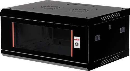 Roline 19 Zoll Wandgehäuse 4 HE Schwarz RAL 9005 B/H/T: 600 x 290 x 450 mm - Bild 1