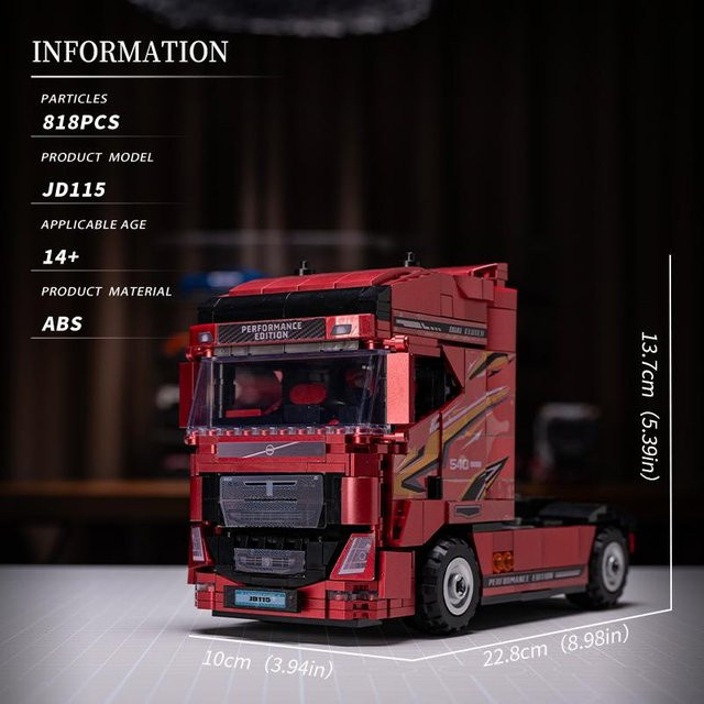 MOC Robuster LKW Traktor Auto Modell, Baustein, ab 14 Jahren - Bild 1