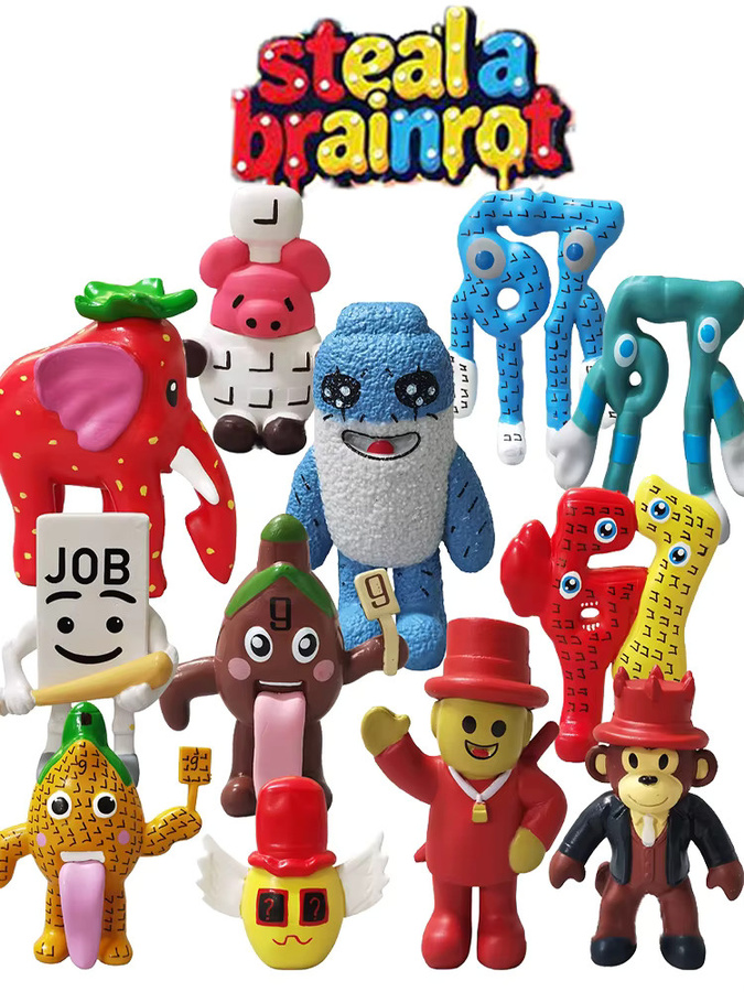 Bandai Steal A Brainrot Actionfigur, Brainrots Italienischer Brainrot-Stuhl, Modellpuppe - Bild 3
