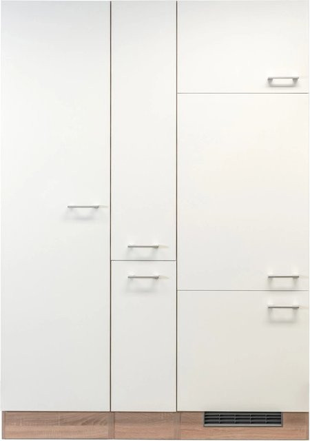 Flex-Well Classic Küchenerweiterung Florida Weiß-Sonoma Eiche Nachbildung, Breite: 140 cm - Bild 1