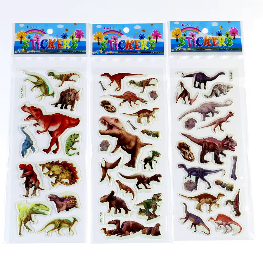 Keeppley Dinosaurier-Blasenaufkleber, 12-teiliges Set, multicolor - Bild 2