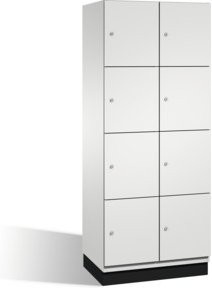 C+P Fächerschrank Cambio auf Sockel mit 8 Fächern, Farbe Lichtgrau, H x B x T: 195 x 80 x 52,5 cm - Bild 1