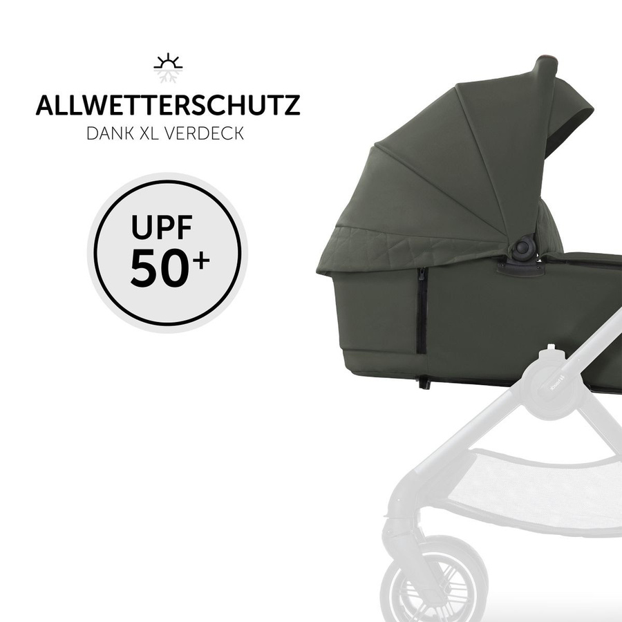Hauck Faltbare Babywanne Carrycot für Walk N Care Kinderwagen in Dark Olive - Bild 5