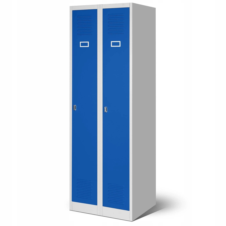 Jan Nowak Umkleideschrank KACPER II Spind aus Stahl in Grau-Blau, H: 180 cm, B: 60 cm, T: 50 cm - Bild 2