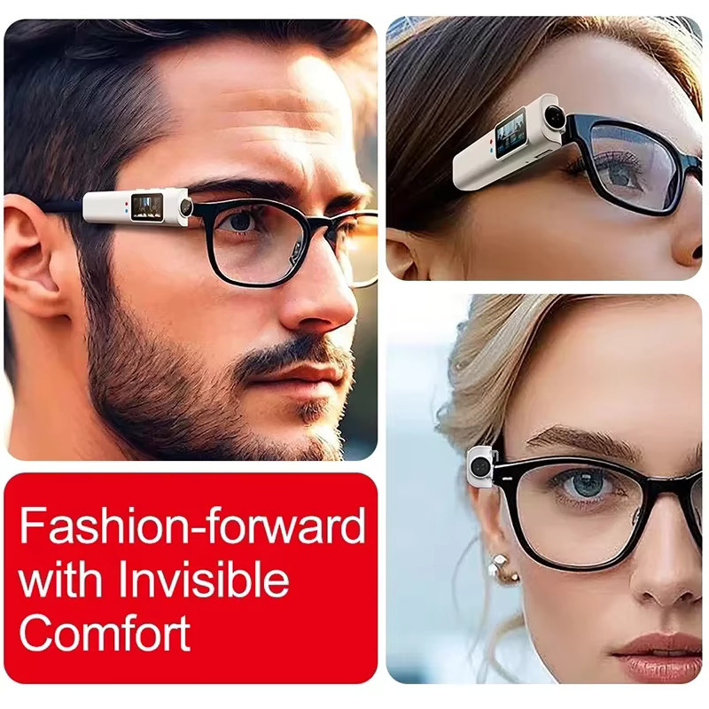 OnePlus Mini 4K FPV-Brille mit WiFi und HD-Mikrokamera für Video- und Tonaufnahmen in Weiß - Bild 4