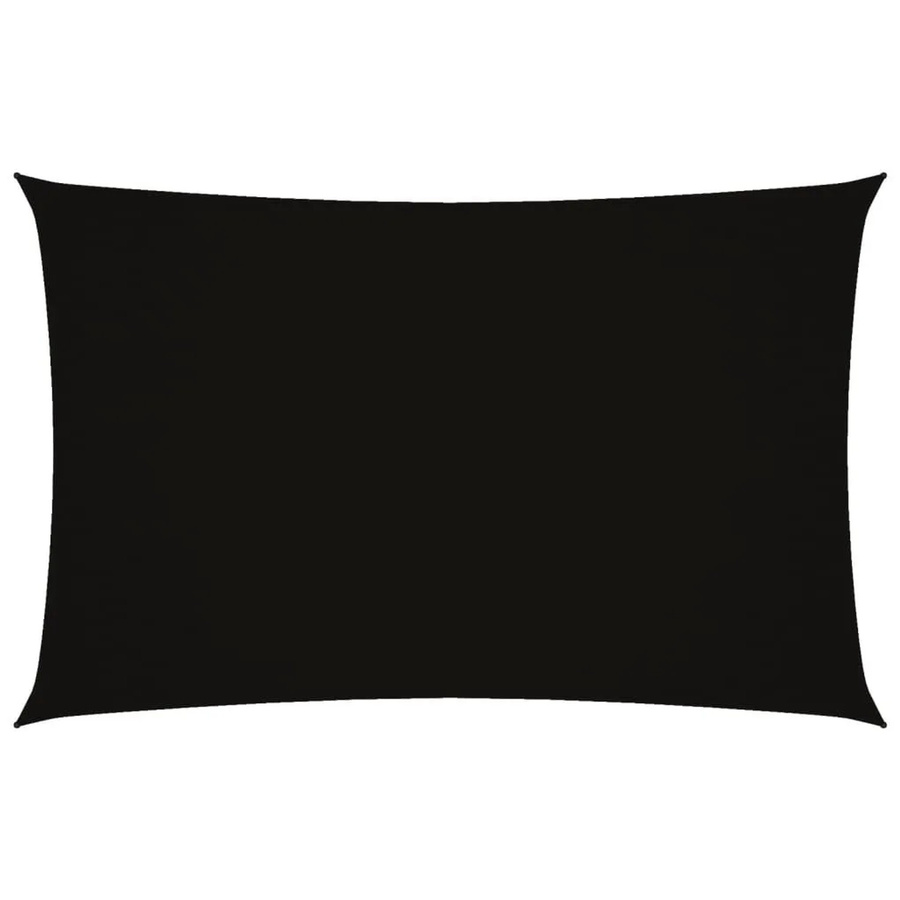 vidaXL Sonnensegel aus PU-beschichtetem Oxford-Gewebe, rechteckig, Schwarz, B: 4,5 m, T: 2 m - Bild 2