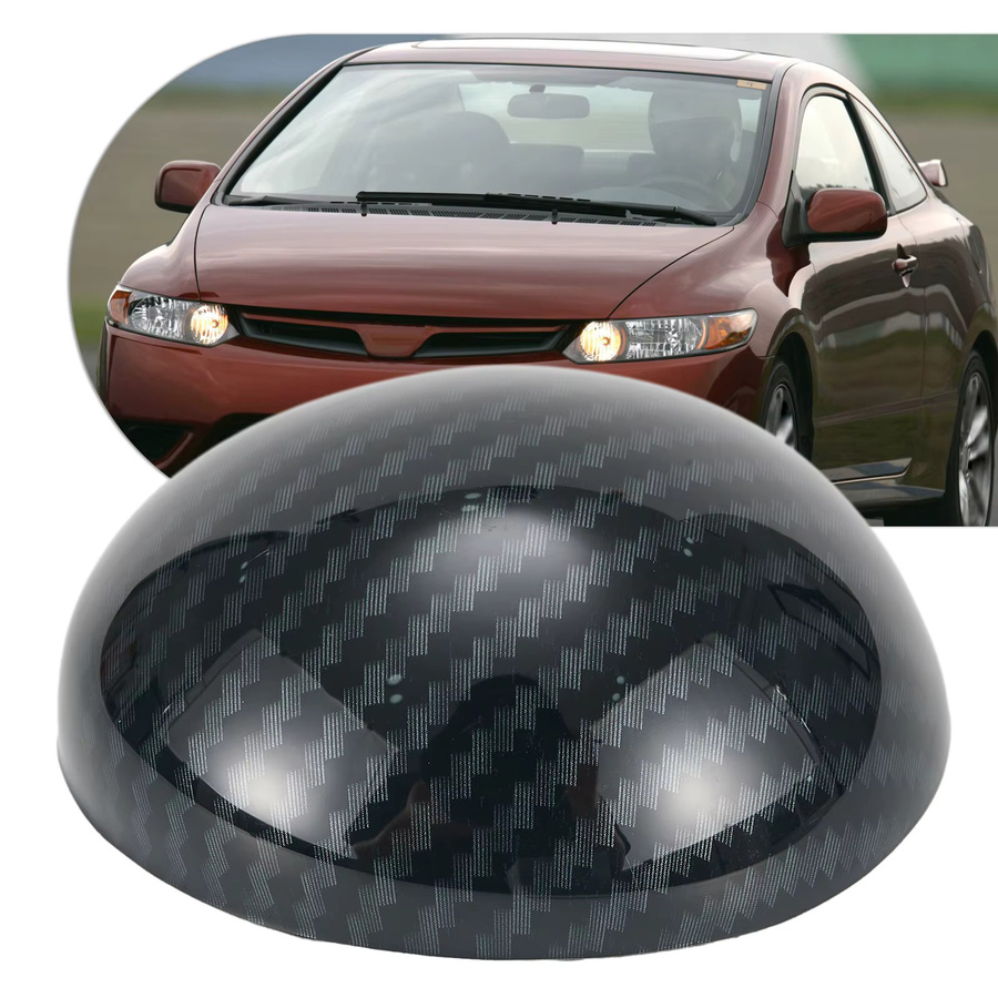 NIGHTKIST Carbon Faser Schaltknauf Abdeckung für Honda Civic, Schwarz - Bild 5
