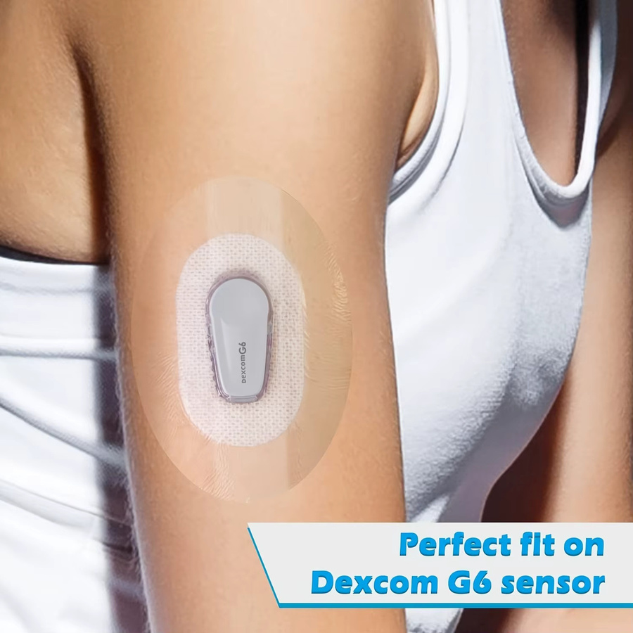 Dexcom Sensor-Aufkleber, blaues PU-Material, 20/50 Stück - Bild 2