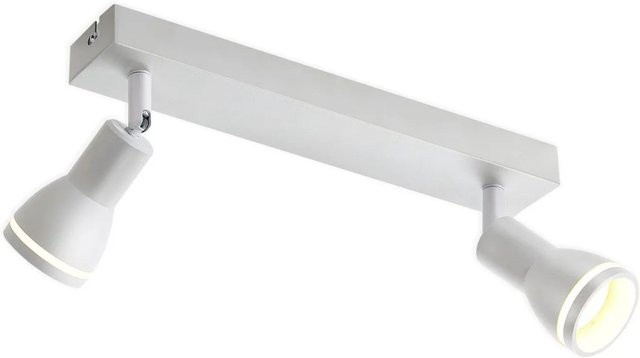 NETTLIFE Deckenstrahler aus Metall in Weiß, moderner LED-Zylinder mit GU10 Fassung und verstellbarem Licht - Bild 1