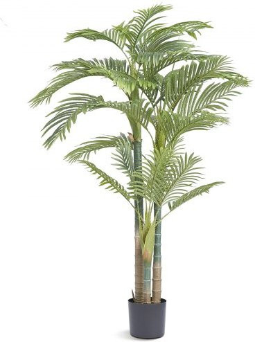 VEVOR Goldfruchtpalme Künstlich, Grüne Kunstpflanze aus PE im Topf, B/T/H: 103,0 x 103,0 x 198,1 cm - Bild 1