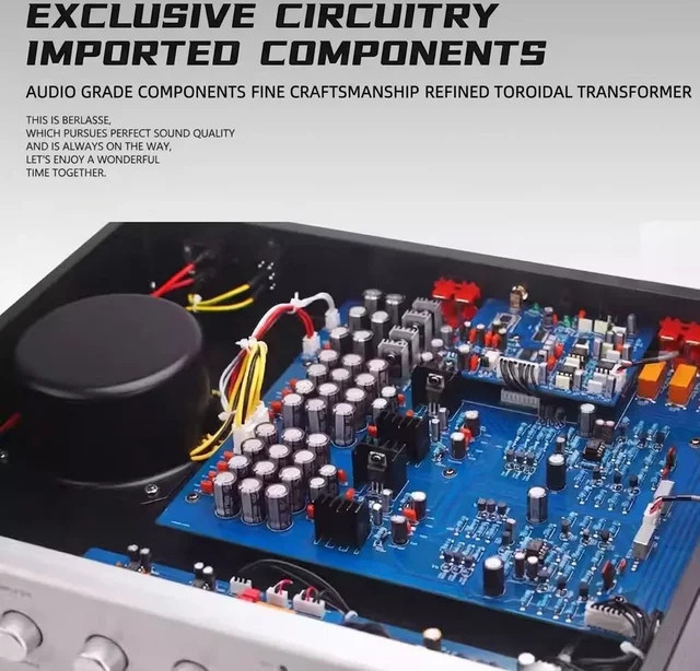 Sound Maker MT-10 High-End MOSFET Vorverstärker mit 1794 DAC und Bluetooth Stereo HiFi-Leistungsverstärker in Silber - Bild 1