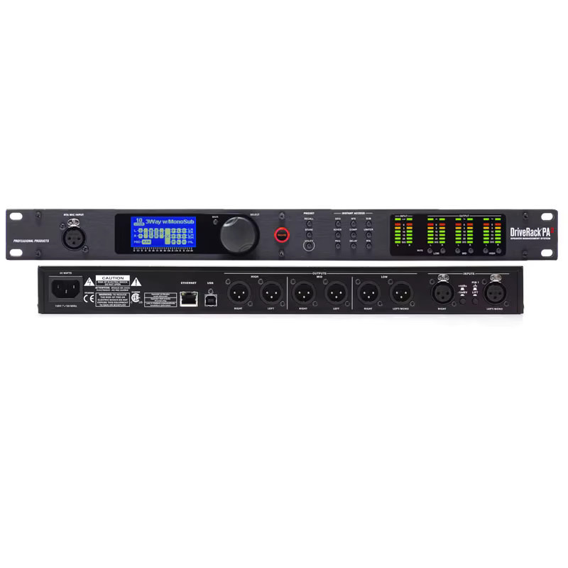dbx DriveRack PA2 Digitaler Audio-Prozessor Lautsprechermanagementsystem in Schwarz - Bild 2