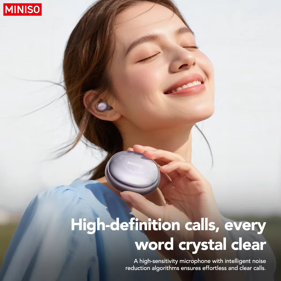 MINISO MS216 Bluetooth In-Ear Kopfhörer mit AI Translator und Rauschunterdrückung in Schwarz oder Gold - Bild 2