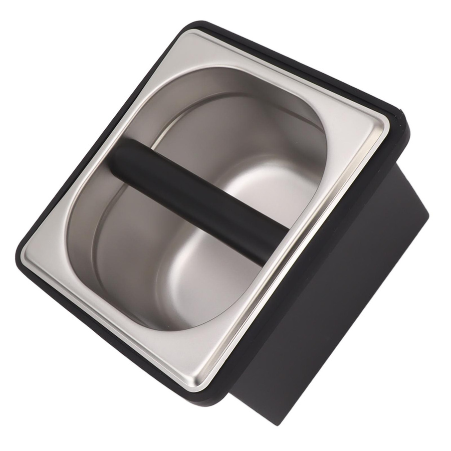 TOMTOP JMS Kaffee-Knockbox aus Edelstahl mit abnehmbarem Bodenbehälter in Silber - Bild 3