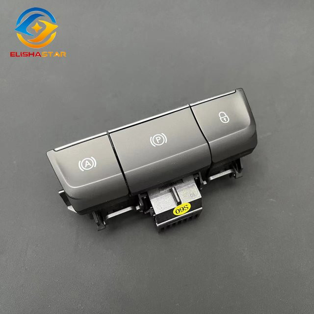 Elektronischer Handbremsschalter für Skoda Superb 3 (2016-2022) Parkbremseschalter und Motor Start-Stopp Schalter, Farbe: Schwarz, Teilenummer: 3V0927225B - Bild 1