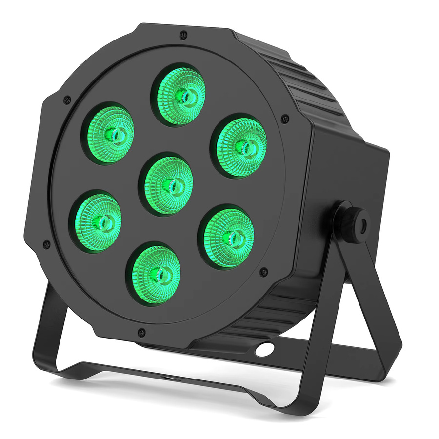 U'King 4er-Set RGBW LED Par-Scheinwerfer mit DMX512 und Fernbedienung, Schwarz, Bühnenbeleuchtung für DJ-Shows, Konzerte und Hochzeiten - Bild 5