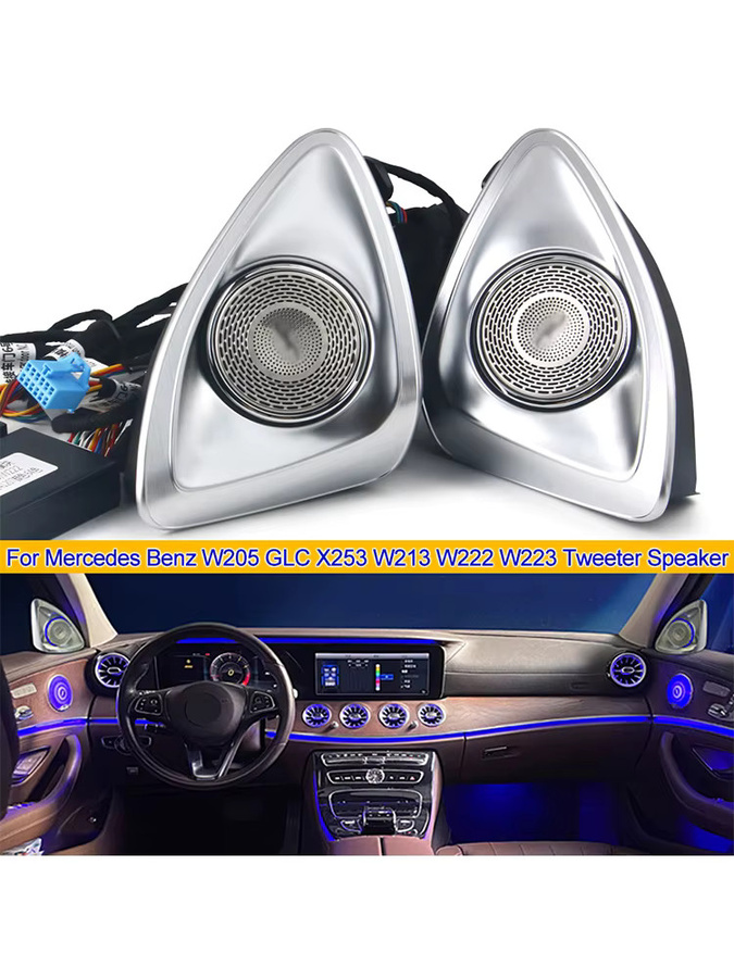 KALADA LED-Ambientebeleuchtung 4D-Hochtöner für Mercedes Benz W205 X253 GLC W213 W222 W223 C/E/S-Klasse zur Nachrüstung - Bild 7