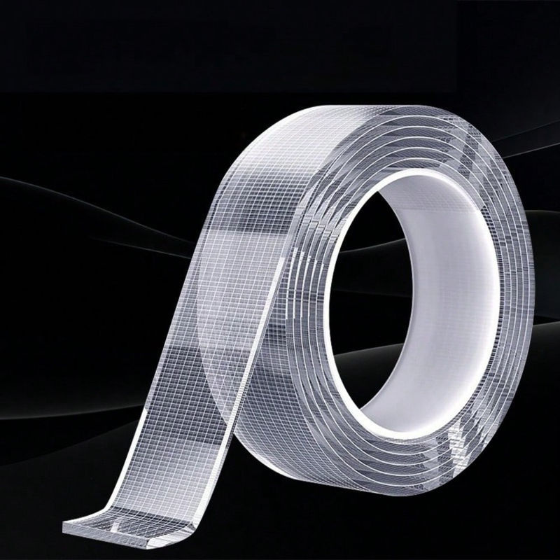 MTMA Doppelseitiges Nano-Klebeband aus PET, transparent, abnehmbar und ultra-klebend, Länge: 1 m - Bild 4