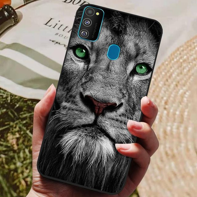 Silikon Schutzhülle für Samsung Galaxy M21, M30S, M31 und A21s in Schwarz und Multicolour - Bild 1