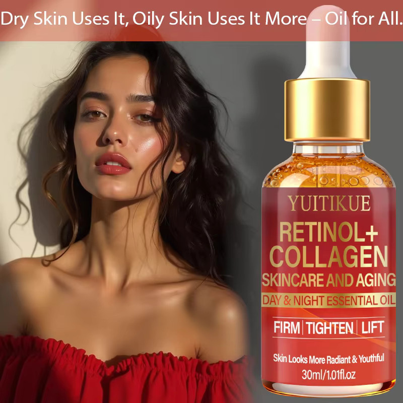 YUITIKUE Retinol-Kollagen Gesichtsöl, Unisex, Trockene und Fettige Haut - Bild 4