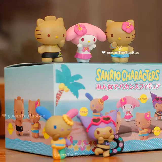Sanrio Kuromi Cinnamoroll Sammelfigur, Blindbox, Sommerurlaub-Serie - Bild 1