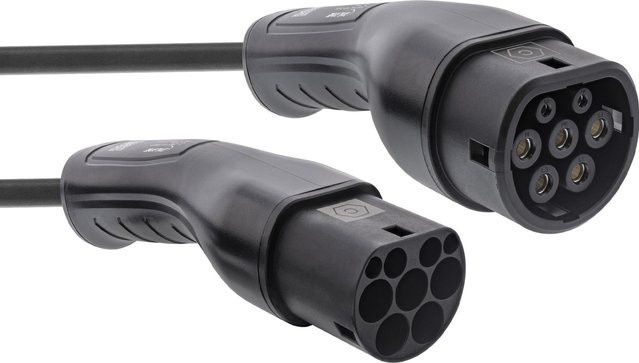 InLine EV Autoladekabel Typ 2 22kW 3-phasig, schwarz, Länge: 2,5 m - Bild 1