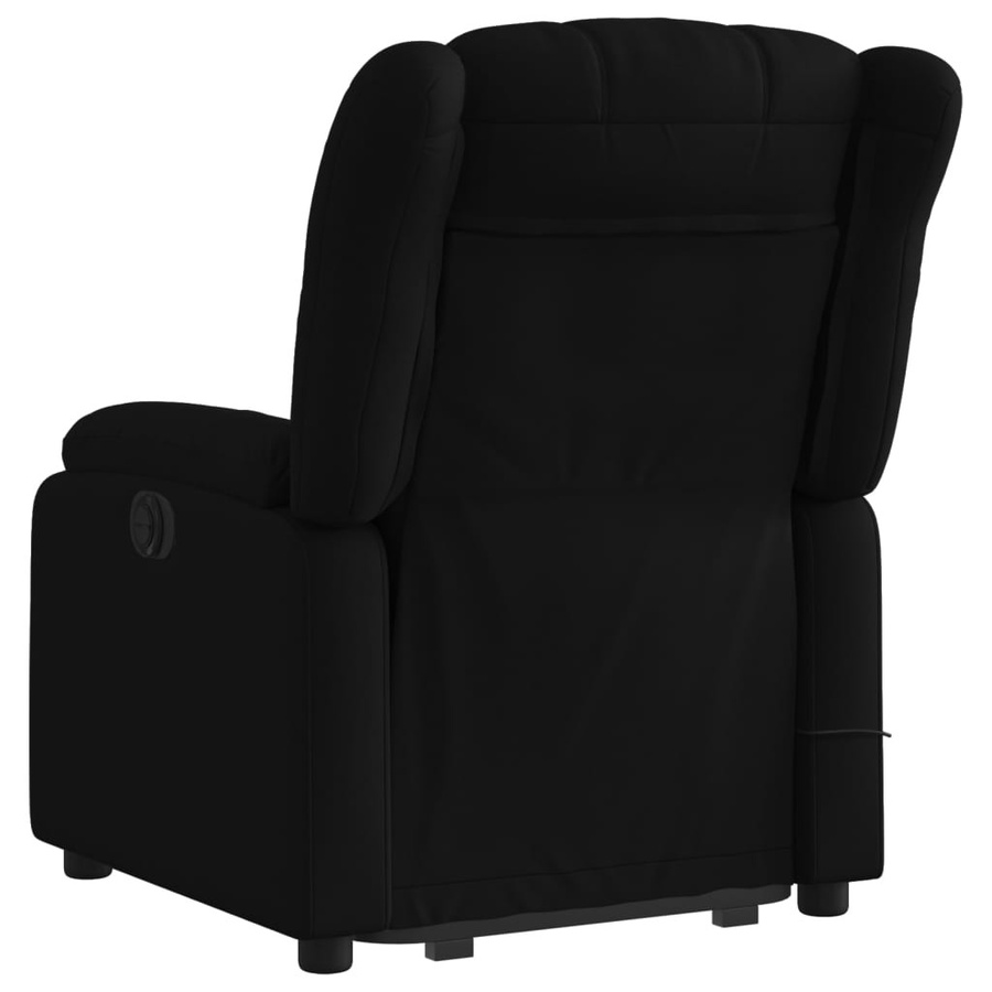 vidaXL Elektrischer Massagesessel mit Aufstehhilfe in Schwarz aus Stoff - Bild 4