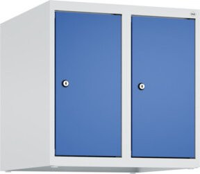 C+P Aufsatzschrank 7035/5010 mit Zylinderschloss und 2 Abteilen, B/T/H: 50 x 50 x 50 cm - Bild 1
