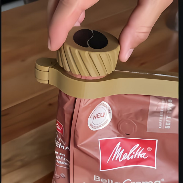 Melitta Verschlussclip für Lebensmittelbeutel und Kaffeetüten, Schwarz, Kunststoff - Bild 1