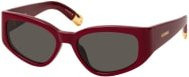 Jacquemus JAC 5 Sonnenbrille Cat Eye, Vollrand, Kunststoff, Damen, red grey - Bild 1