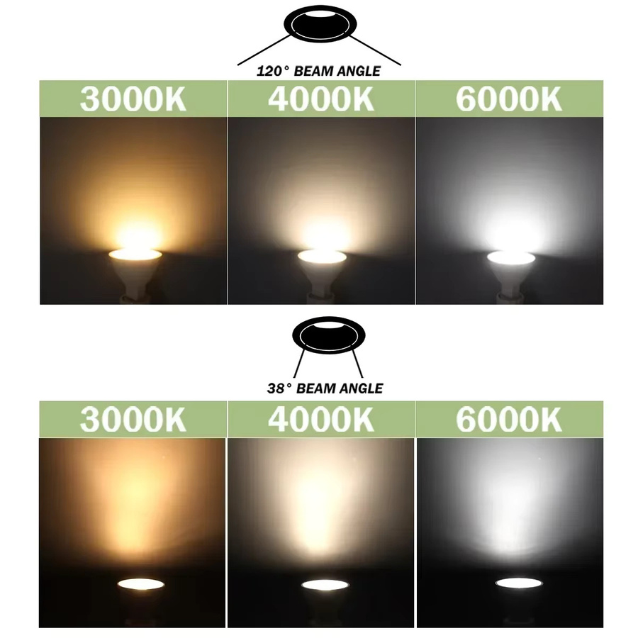 10 Stück Focos LED GU5.3 MR16 Strahler, 8 W, Weiß, 12 V AC/DC Ersatz für Halogenlampen - Bild 3