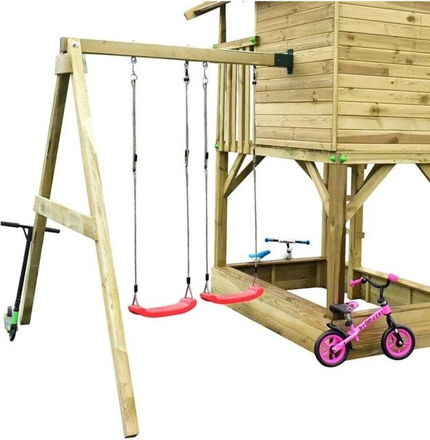 Prestige Garden Doppelschaukelanbau Modul KDI für Stelzenhäuser in Braun - Bild 1