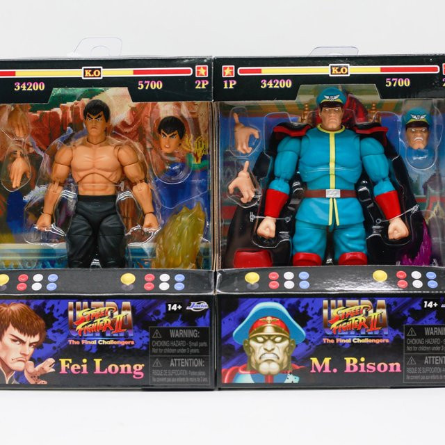 Jada Toys Street Fighter Fei Long & M. Bison Actionfigur, Set, ab 14 Jahren - Bild 1