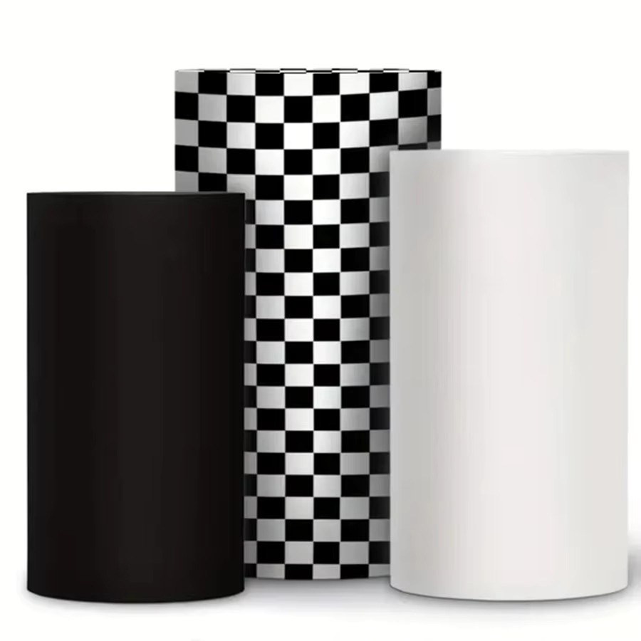 Mecoucou Party Dekoration für Jungen Geburtstag im Racing Thema mit schwarz weiß karierter Flagge und Reifen-Motiv als Tischdekoration und Foto Requisiten - Bild 1