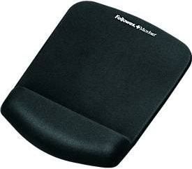 Fellowes Mauspad PlushTouch mit Handgelenkauflage in Schwarz oder Blau - Bild 1