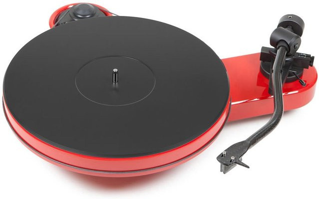 Pro-Ject RPM-3 Carbon 2M Silver Plattenspieler in Rot mit Riemenantrieb - Bild 1