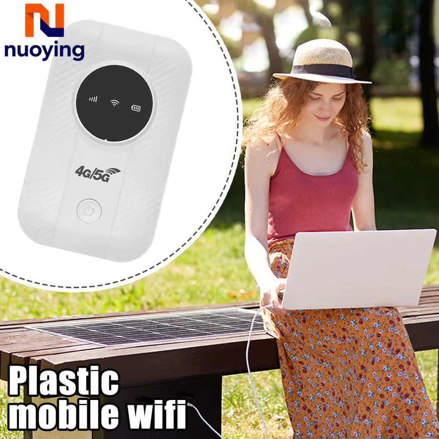 NUOYING Tragbarer 4G/5G WLAN-Hotspot mit Satellitenverbindung in Weiß - Bild 3