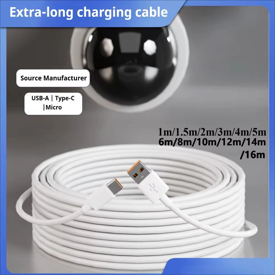 NNBILI USB-C Schnellladekabel in Weiß für Samsung, Kamera und PS5 - Bild 2