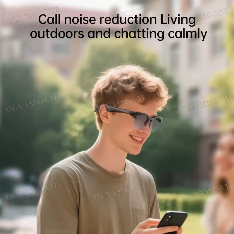Ola Esporte Smart-Brille mit Bluetooth, Sprachassistent und UV-Schutz, Farbe: Schwarz - Bild 5