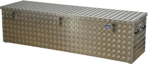 Alutec Riffelblechbox aus Aluminium mit Gasdruckdämpfer, Farbe Silber, B/T/H: 189,6 x 52,5 x 52,0 cm - Bild 1