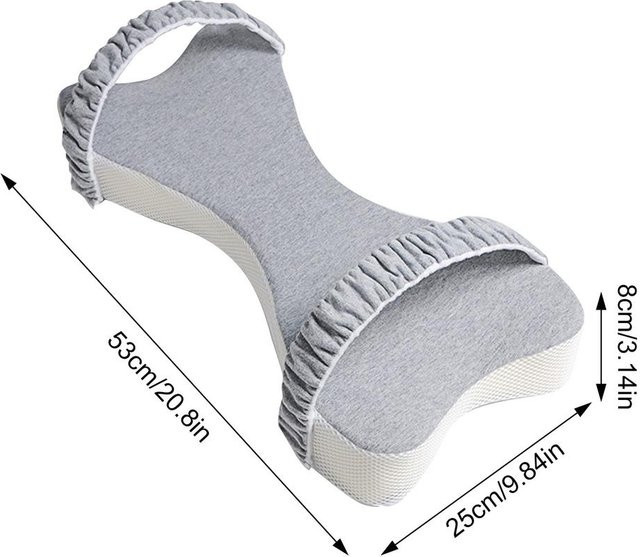 Memory Foam Beinstützkissen in U-Form als Kniekissen für Schwangere aus Polyester und Baumwolle - Bild 1