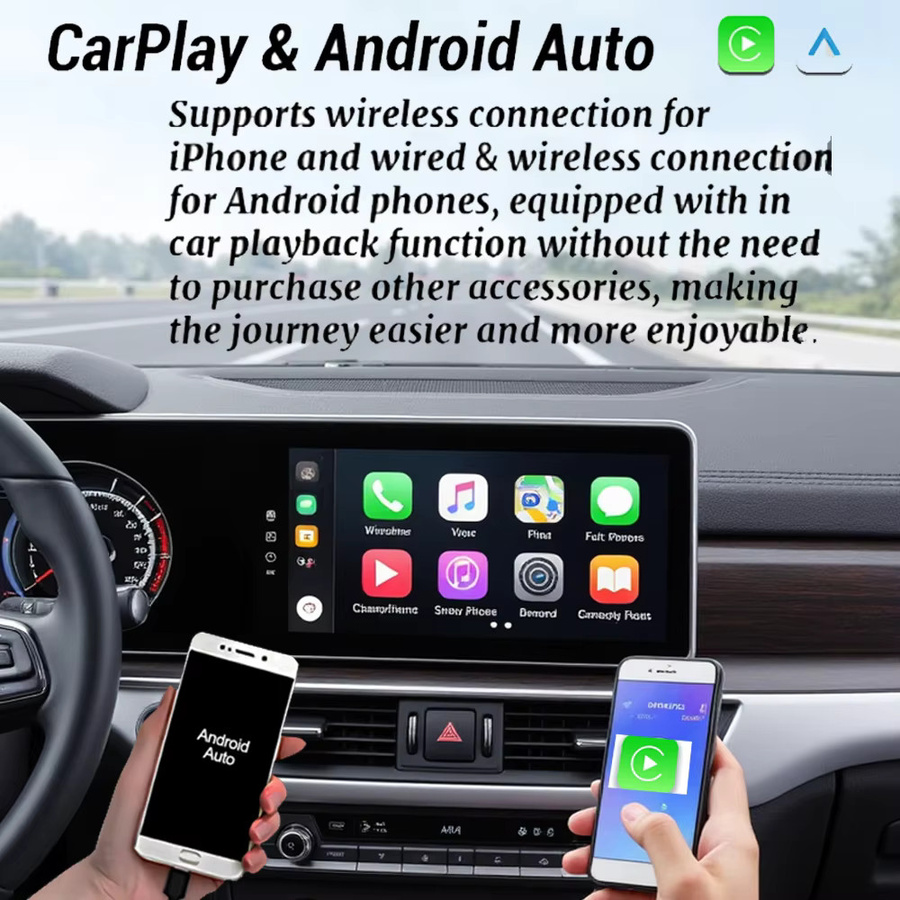SKYSHADOW Android 14 Carplay Autoradio mit 12GB RAM und 256GB Speicher, 8 Zoll IPS Display, GPS, WiFi und Bluetooth, Schwarz, passend für Mercedes Benz W211 W463 W219 W209 (2004-2012) - Bild 4