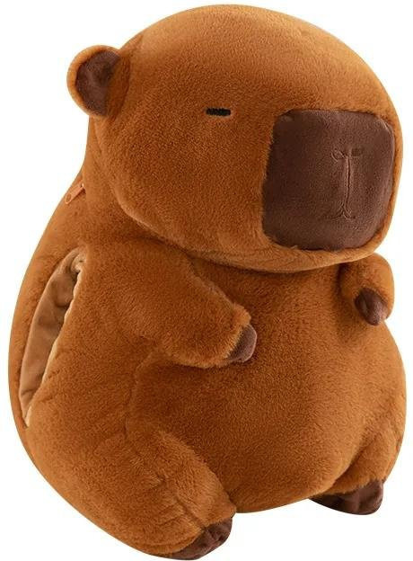 Yiran toy Capybara Handwärmerkissen, Plüsch-Stofftier, 40cm, Braun - Bild 1