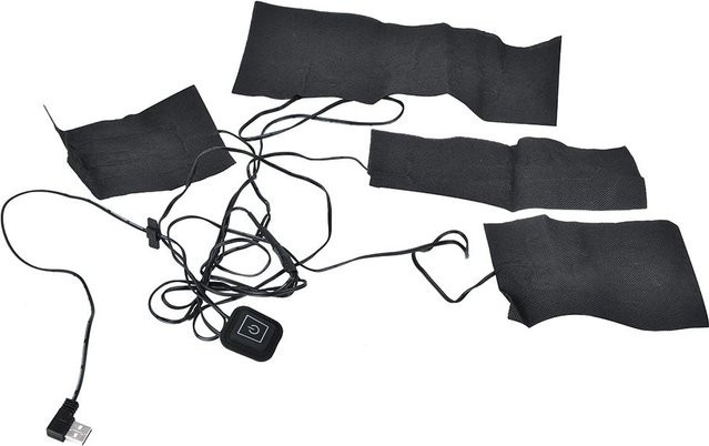 Fishine Elektrische Heizjacke 4 in 1 Set mit einstellbarer Temperatur in Schwarz - Bild 1
