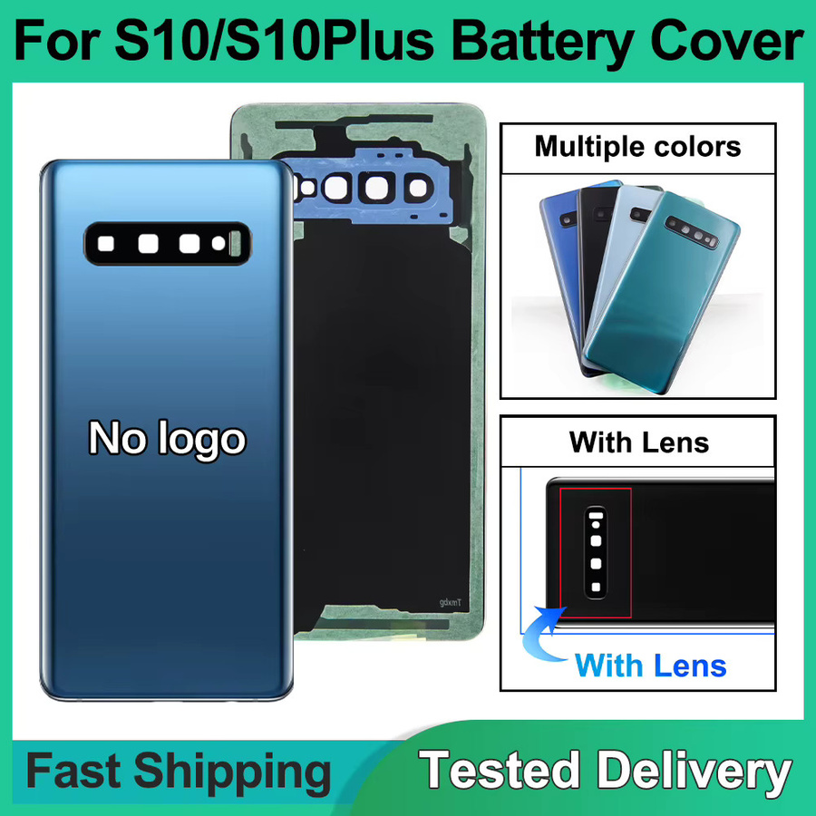 Samsung S10 Plus G975F G9750 Rückseitige Gehäuseabdeckung mit Kameralinse in Grün - Bild 1