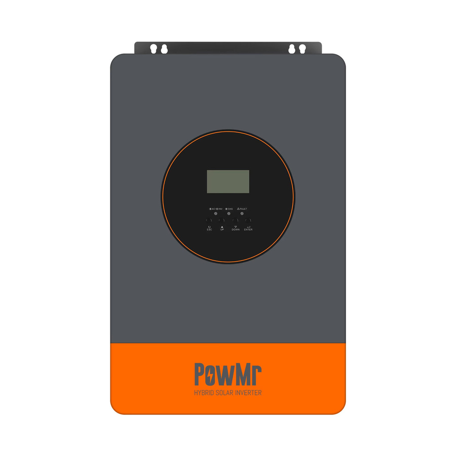PowMr Solar-Wechselrichter 6,2 kW mit 48V Batterieunterstützung, Reine Sinuswelle, MPPT 120A, max. 8500W PV-Leistung, Dual-AC-Ausgang, Grau - Bild 7